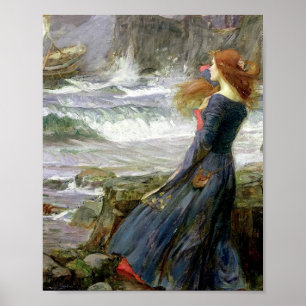 Poster John William Waterhouse Miranda O Tempest