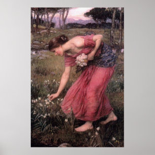 Poster John William Waterhouse - Narciso - Belas Artes