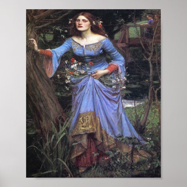 Poster John William Waterhouse - Ophelia (Frente)