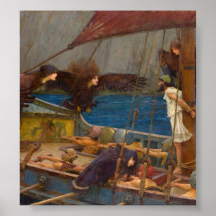 Poster John William Waterhouse - Ulysses e as Sirens