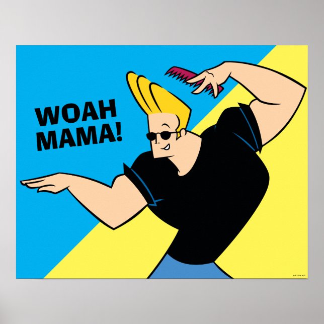 Poster Johnny Bravo Combing Hair (Frente)