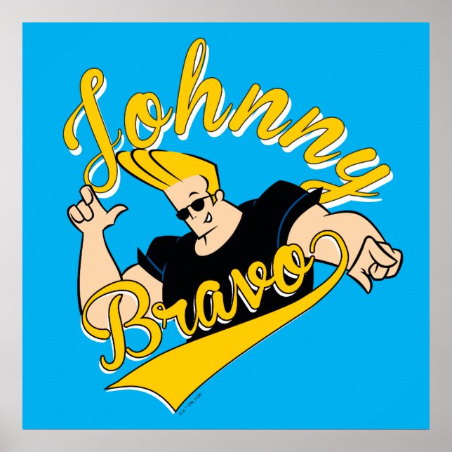 Poster Johnny Bravo - Gráfico Athletic (Frente)