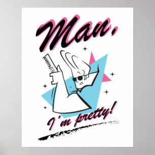 Poster Johnny Bravo - Homem, sou Bonito Gráfico Retroativ