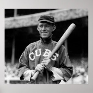 Pôster Johnny Evers, Chicago, 1913