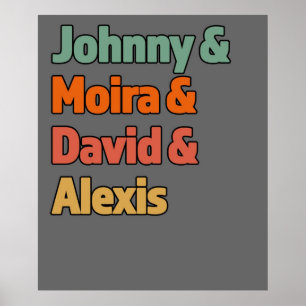 Poster Johnny Moria David Alexis Excelente Gift para a TV