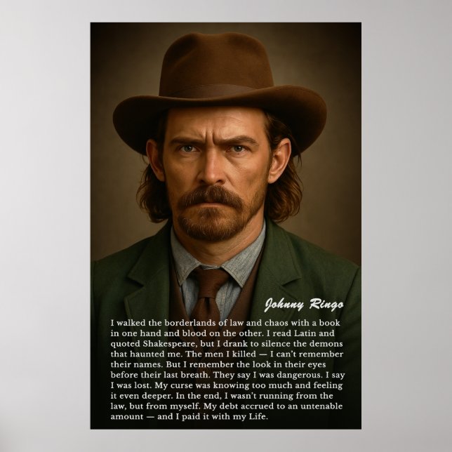 Poster Johnny Ringo - O Gunslinger Educado (Frente)