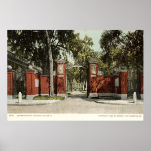 Poster Johnson Gate Harvard University 1902