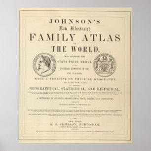 Pôster Johnson's Illustrated Family Atlas