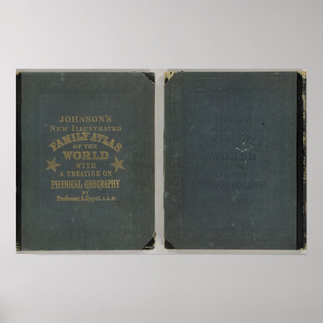Pôster Johnson's New Illustrated Family Atlas (Frente)