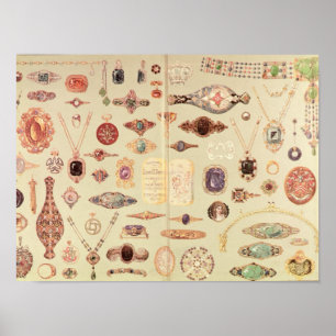 Pôster Jóia de "do catálogo Tiffany", 1890