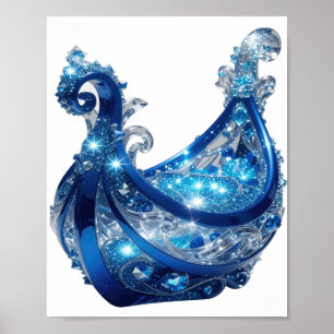 Poster Joia Prata BLUE CHIC
