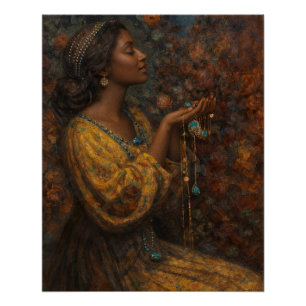 Pôster Joias de Mostyn com Mulher Negra