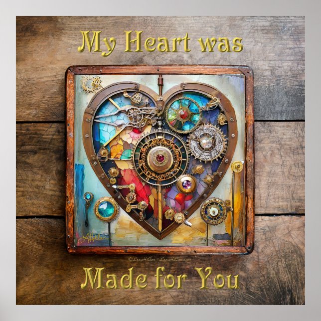 Poster Joias E Vidro Estreitado Série Steampunk (Frente)