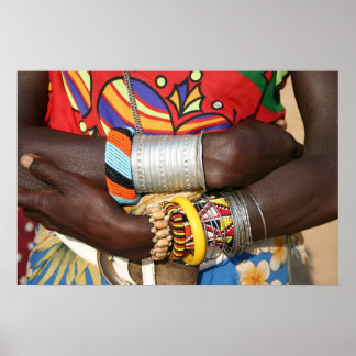 Pôster Joias Samburu no Quênia, África