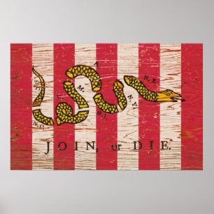 Pôster Join or Die Print