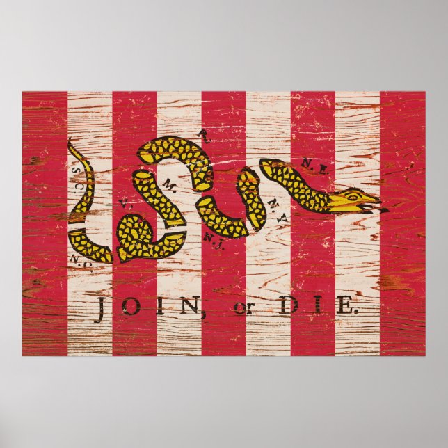 Pôster Join or Die Print (Frente)