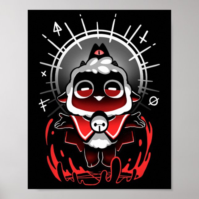 Poster Join The Cult - Cult Of The Lamb Cute Gamer Cult O (Frente)