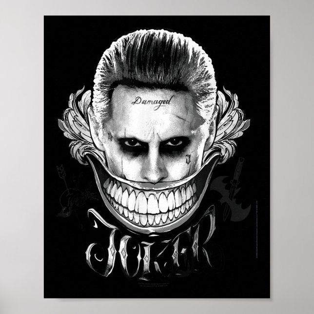 Poster Joker da Esquadra Suicida (Frente)