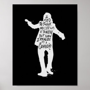 Poster Joker eu pensava que minha vida era uma tragédia