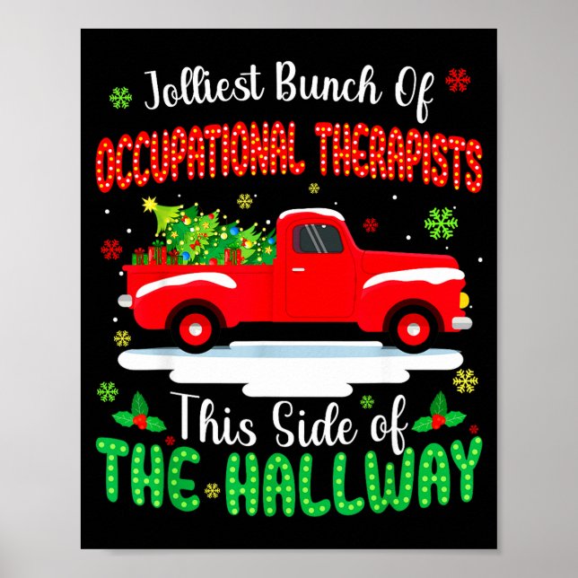Poster Jolliest Bunch Of Occupational Therasts Funny Chri (Frente)
