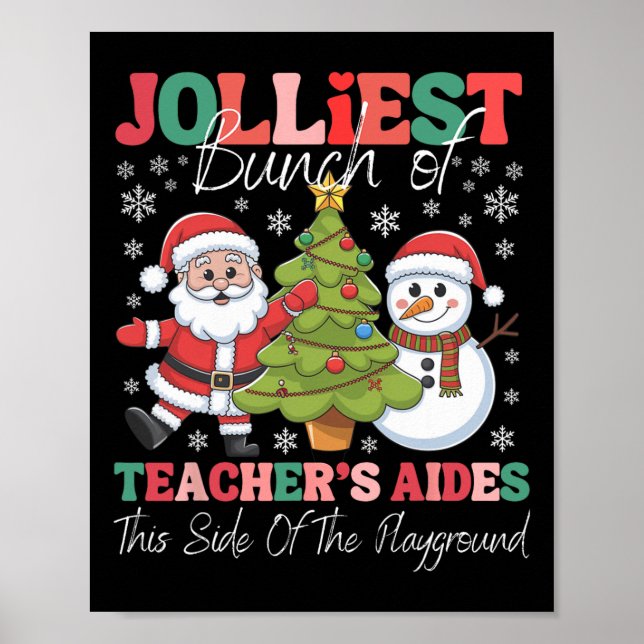Poster Jolliest Teacher's Aides Christmas Playground Funn (Frente)