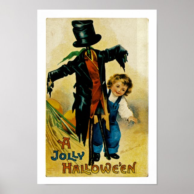 Poster Jolly Halloween Scarecrow (Frente)
