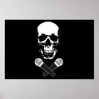 Poster Jolly Roger no microfone
