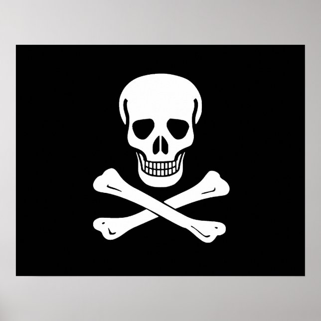 Poster Jolly Roger Pirate Flag (Frente)