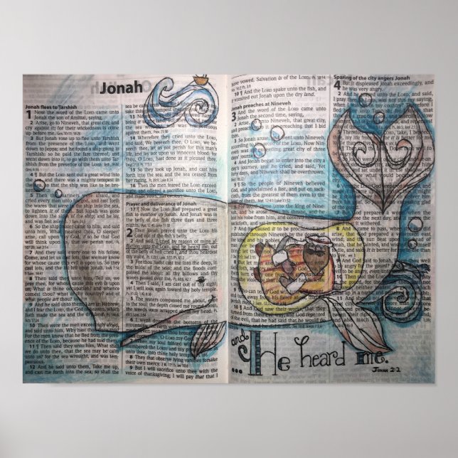 Poster Jonah 2:2 - "Ele me ouviu" (Frente)