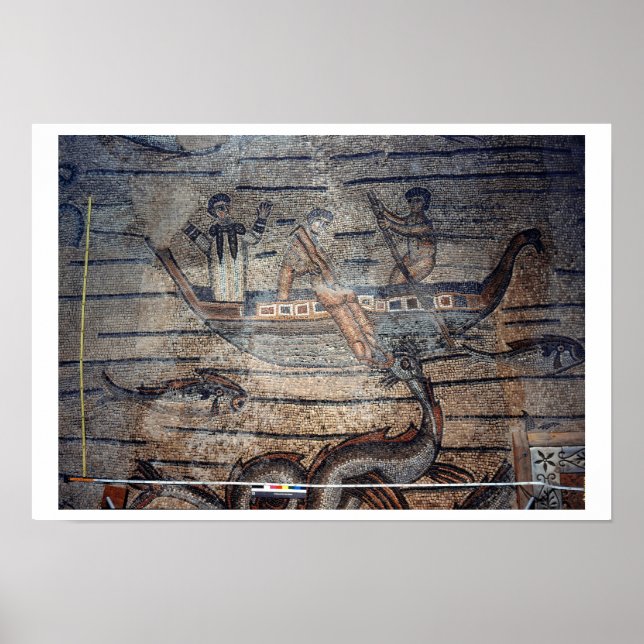 Pôster Jonah sendo engolido pela baleia, detalhes de um (Frente)