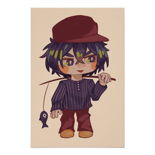 Pôster Jongerjie, jongen, chibi, Spakenburg (Frente)