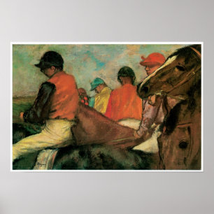 Pôster Jóqueis, Edgar Degas