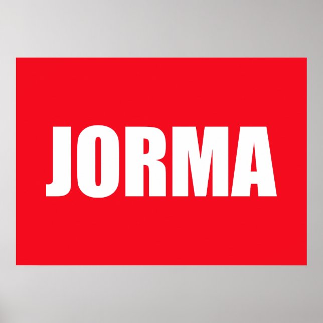 Poster Jorma (Frente)