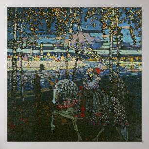 Poster Jornada Abstrata, Casal a Cavalo por Kandinsky