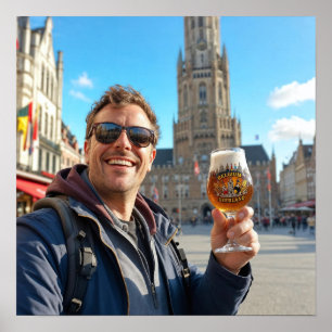 Poster Jornada da Cerveja Belga pelo Cartaz de Bruges
