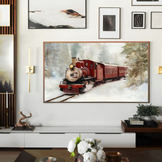 Poster Jornada de Trem de Inverno | Arte para TV Samsung 
