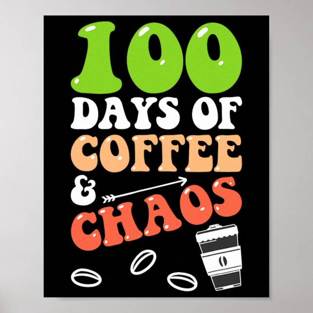 Poster Jornadas De Café E Caos 100º Dia De Professora Da  (Frente)