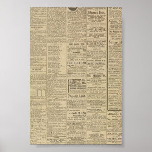 Poster Jornal Vintage