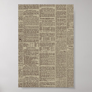 Poster Jornal Vintage 1902