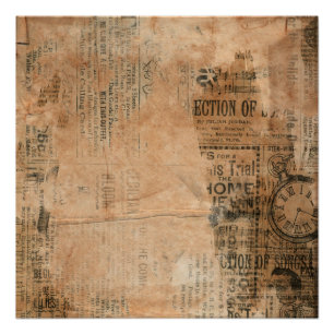 Pôster Jornal Vintage Antigo Torn Um