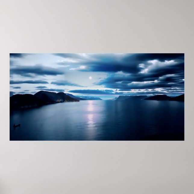 Poster Jornalismo escandinavo à noite (Frente)