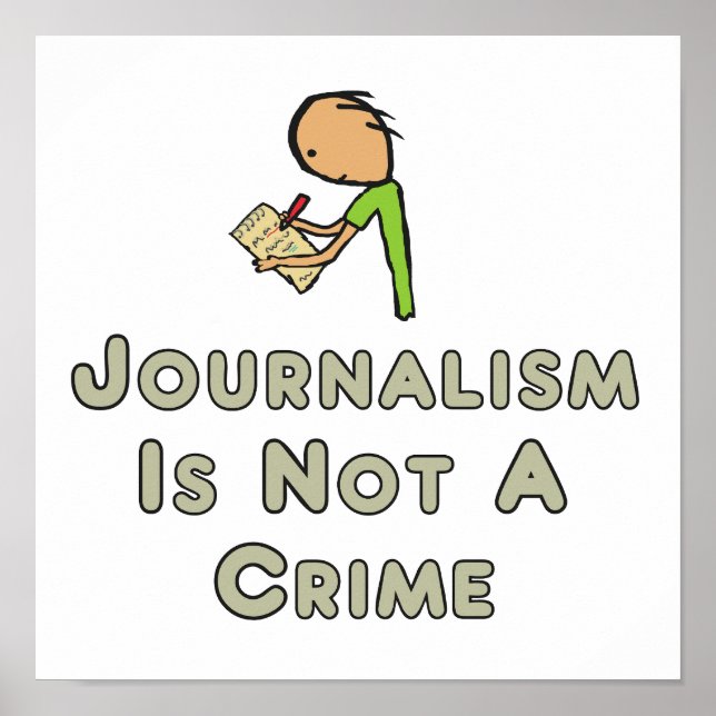 Poster Jornalismo Não É Crime (Frente)