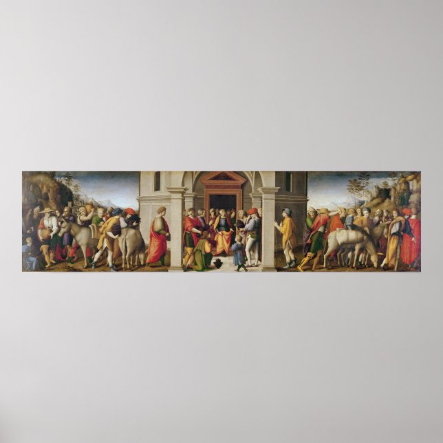 Poster José recebe seus irmãos, c. 1515 (Frente)