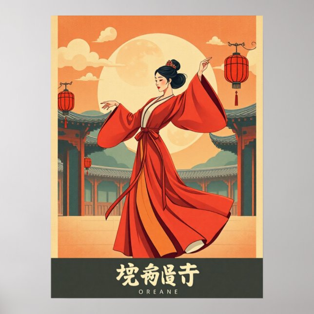 Poster Joseon Moonlight Dance - Médio coreano do outono (Frente)