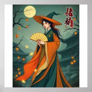 Poster Joseon Witch - Retro Vintage Hanbok