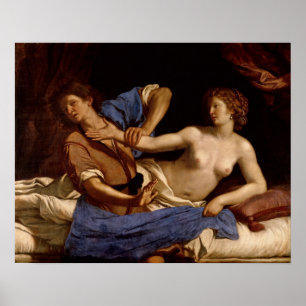 Pôster Joseph and the Wife of Potiphar, c.1649