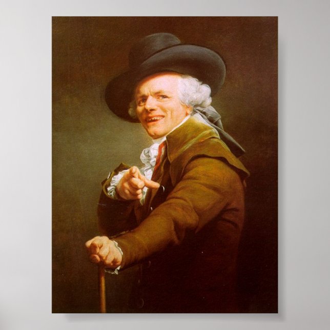 Pôster Joseph Ducreux Autorretrato (Frente)