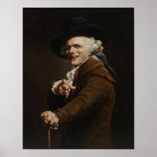 Pôster Joseph Ducreux - guisa de uma pintura do