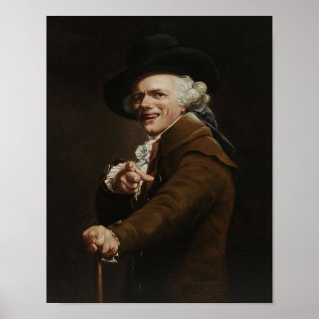 Pôster Joseph Ducreux - Guise De Uma Pintura De Mocker (Frente)