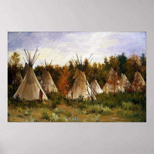 Poster Joseph Henry Sharp No Campo De Verão (Frente)